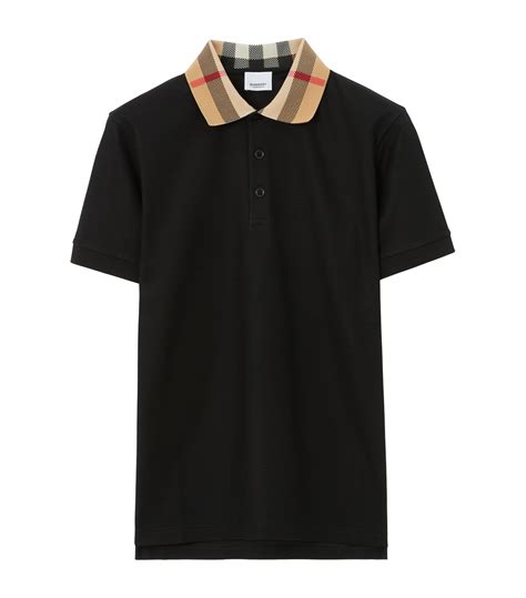 men's black burberry shirt|Burberry collar shirt men's.